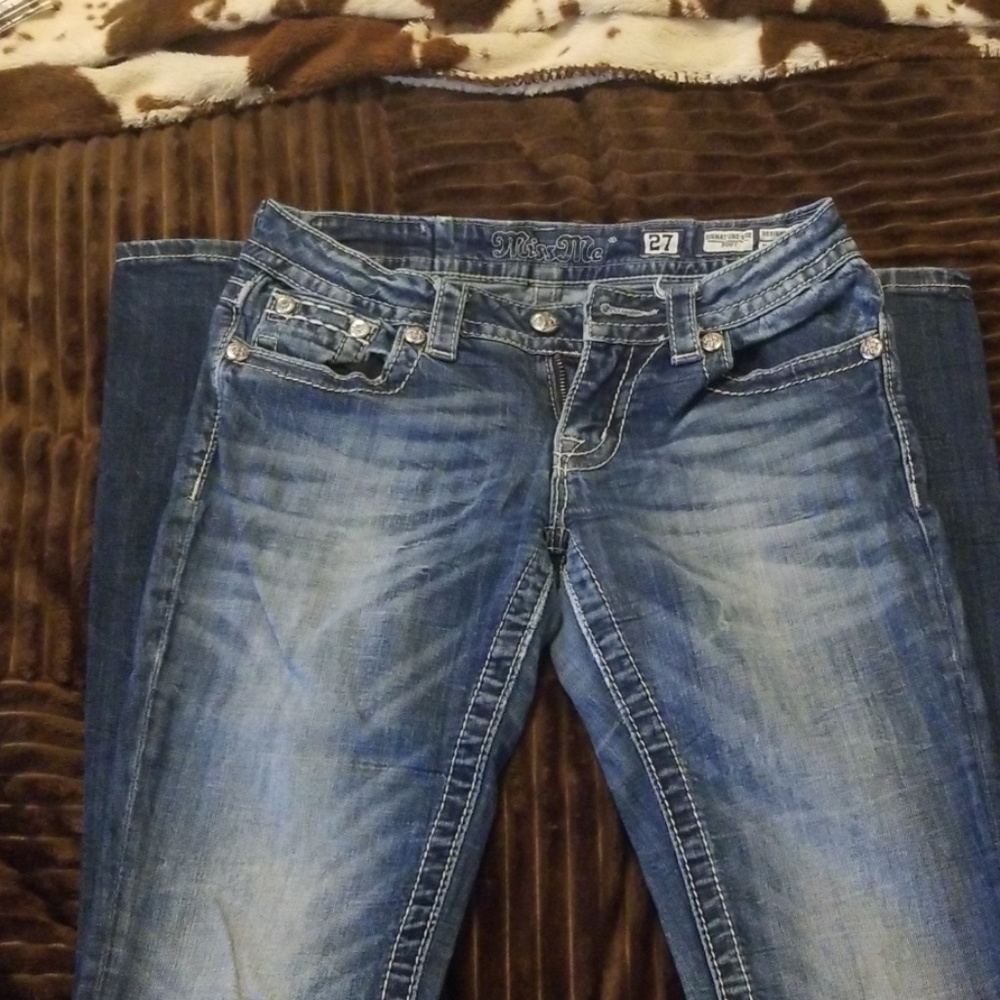 Womens Miss Me Boot Cut Jeans - Picture 3 of 4